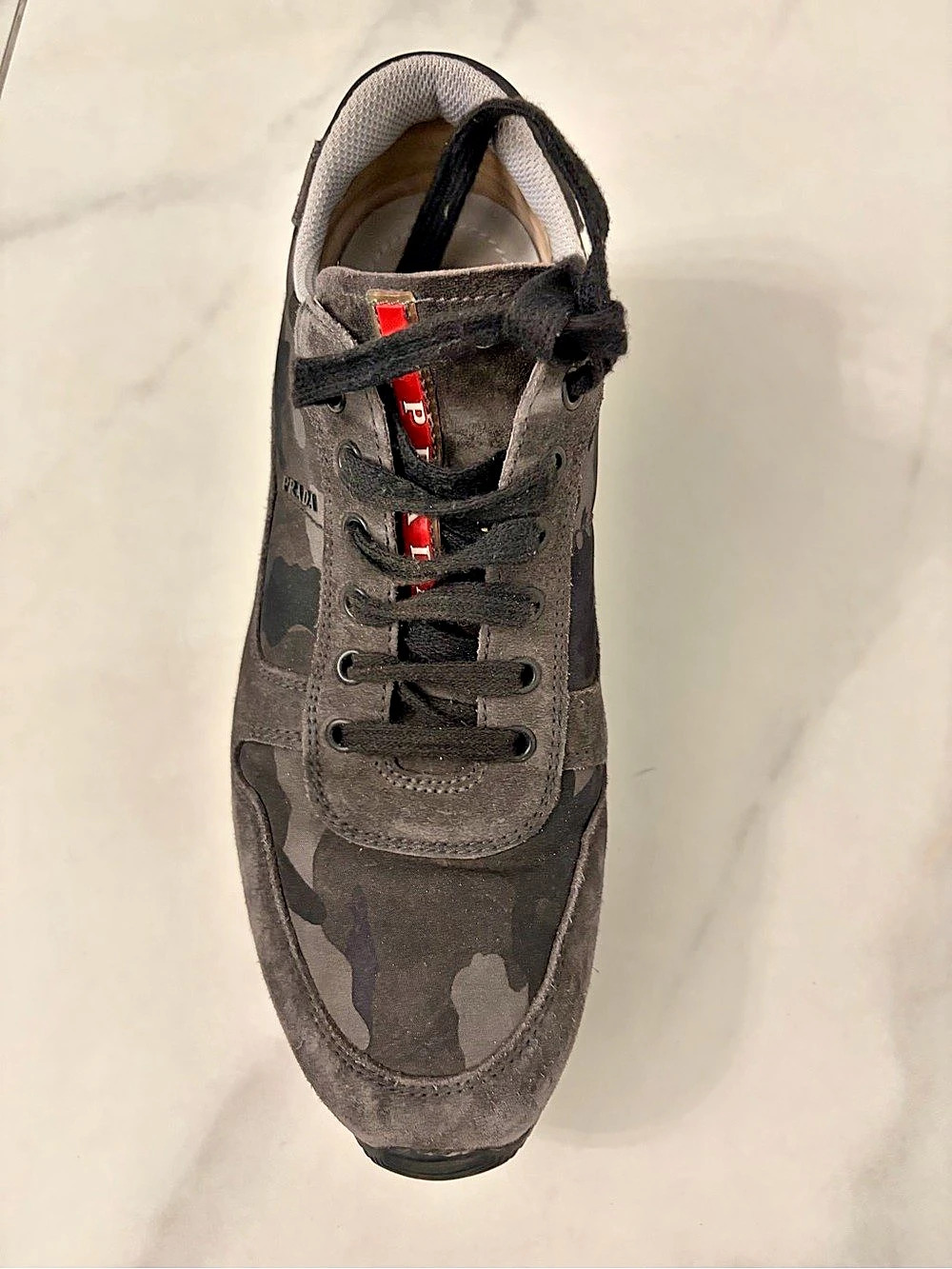 Prada Camo Sneakers in Black & Gray size 7.5-8 - Picture 8 of 11